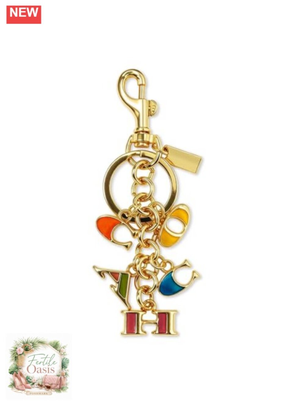 Strawberry Bag Charm for Purse Handbag Keychain Metal Lightweight Women